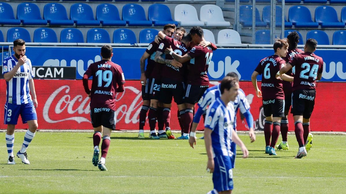 Al Celta le basta la primera parte en Vitoria.