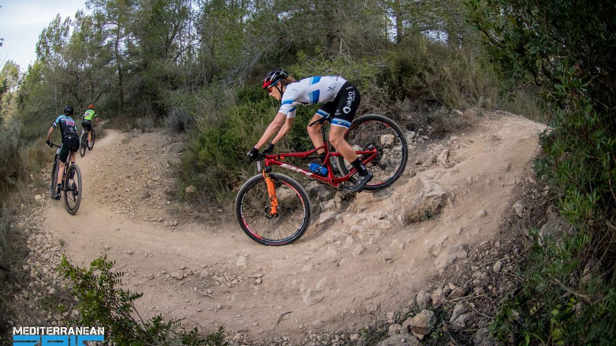 La campeona de Europa, Natalia Fischer, durante el recorrido de la 2ª etapa.