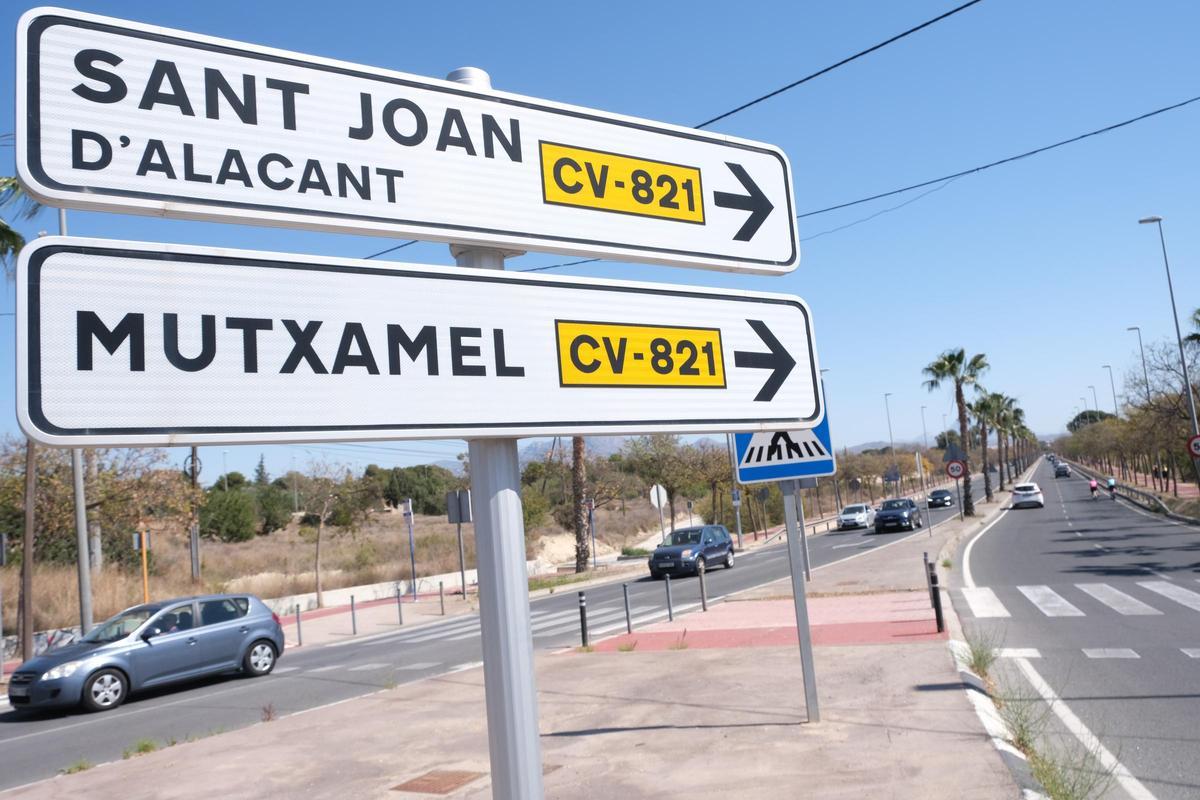 La CV-821, en el área metropolitana de Alicante, es una de las carreteras de la Generalitat también conflictivas por el ruido.