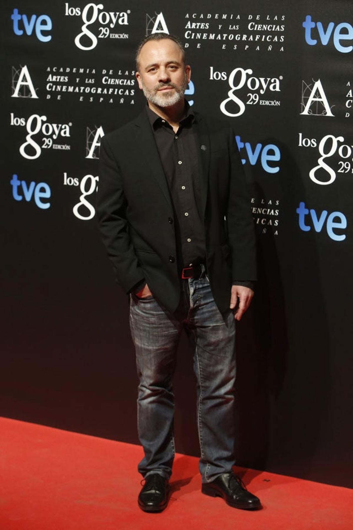 Javier Gutiérrez, en la fiesta de los nominados a los Goya 2015