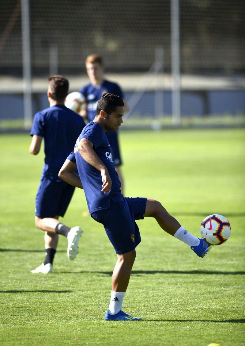 Entrenamiento del Real Zaragoza en la Ciudad Deportiva