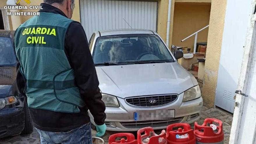 Un residente de Xàbia roba 155 bombonas de butano y propano