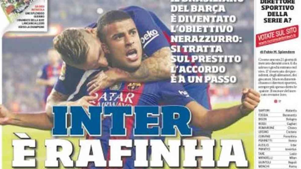 En Italia colocan a Rafinha en el Inter de Milán En Italia colocan a Rafinha en el Inter de Milán