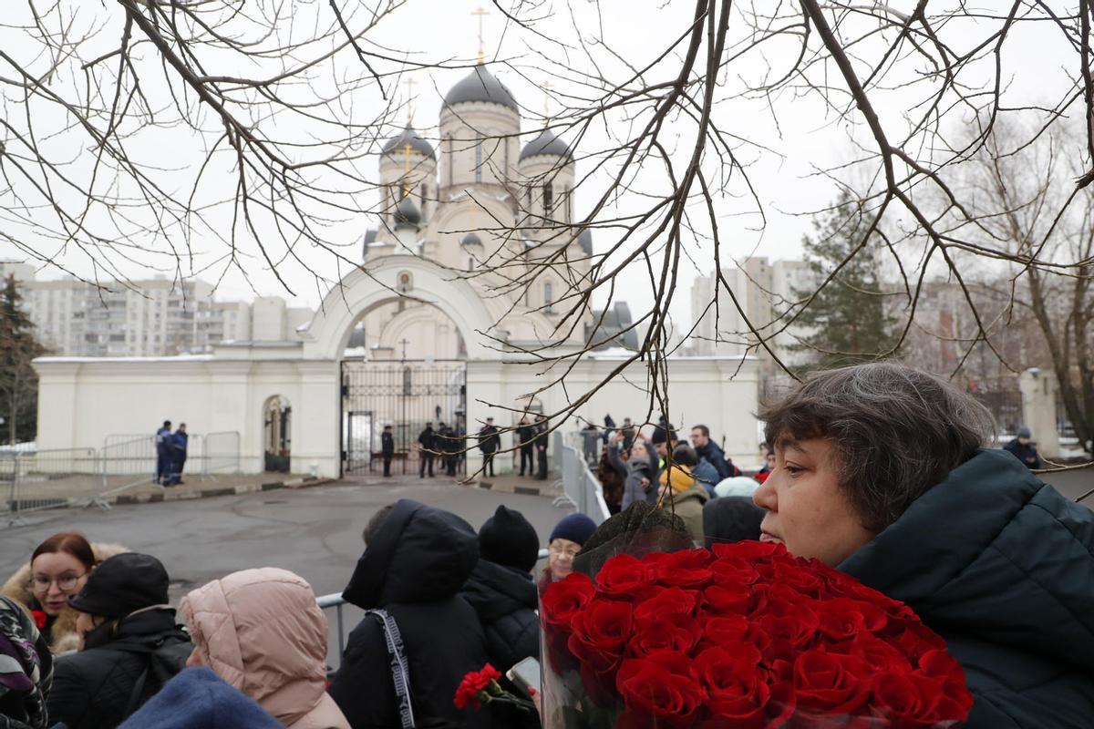 Funeral y ceremonia de despedida del político opositor ruso Alexei Navalny en Moscú