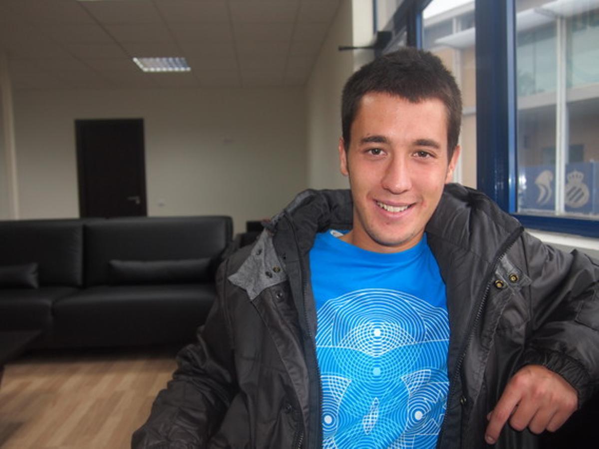 Christian Alfonso a la Ciutat Esportiva de l’Espanyol a Sant Adrià. Christian Alfonso a la Ciutat Esportiva de l’Espanyol a Sant Adrià.