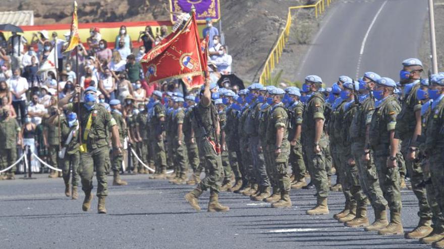 Despedida a militares que parten a Beirut en misión de Paz