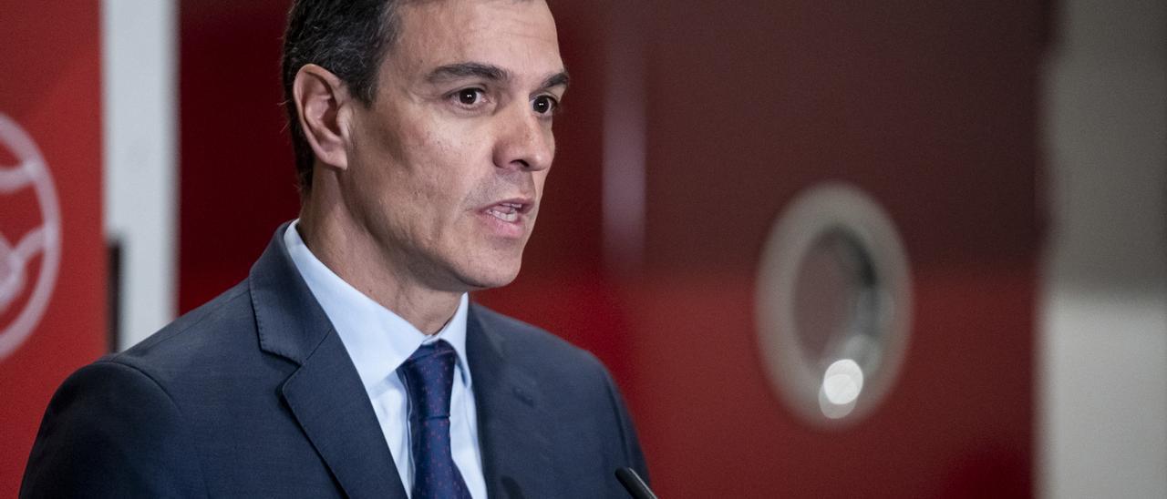 El presidente del Gobierno, Pedro Sánchez