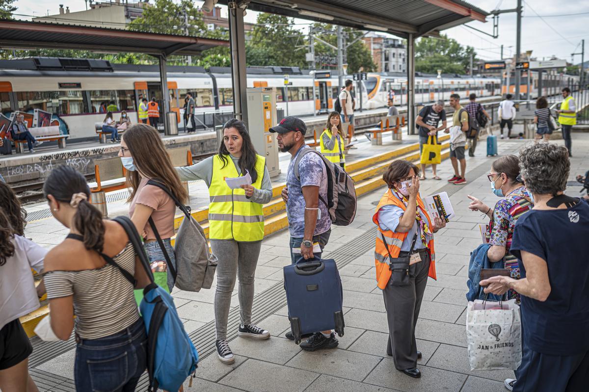 Cortes en Cercanías, los trenes de la R-2 Nord y el R11, se detienen en Montcada para llegar a Barcelona