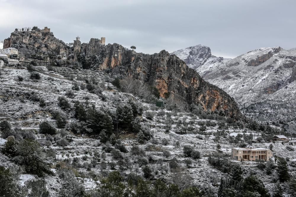 La nieve en la Marina Baixa