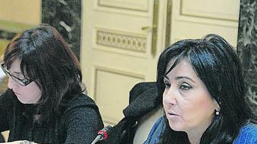 La portavoz socialista Paloma Sainz.