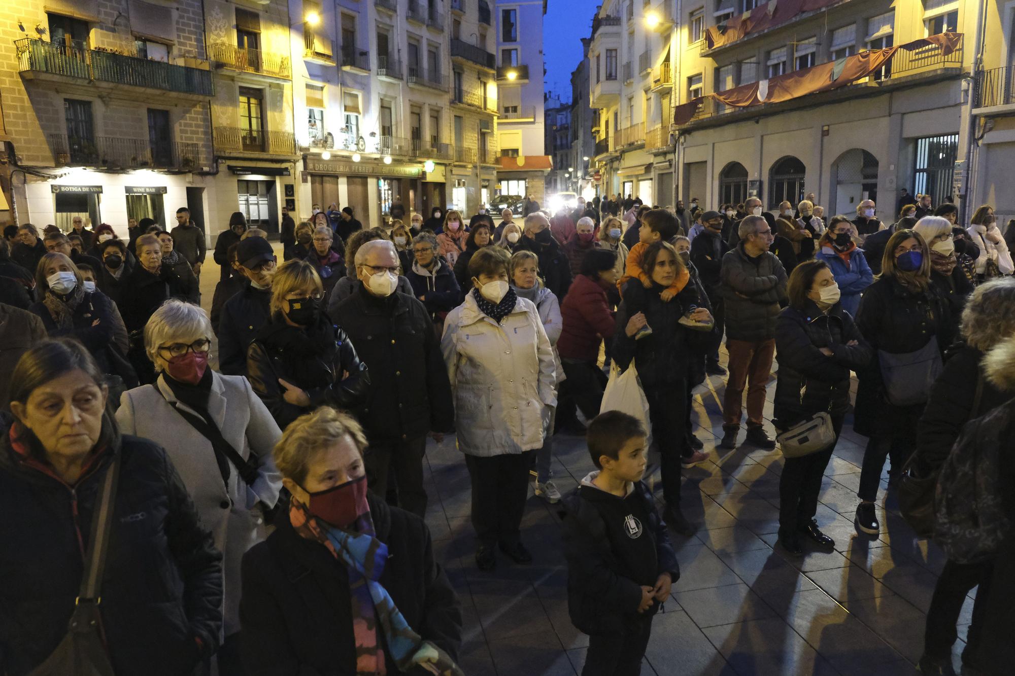 Concentració a Manresa per demanar la pau a Ucraïna