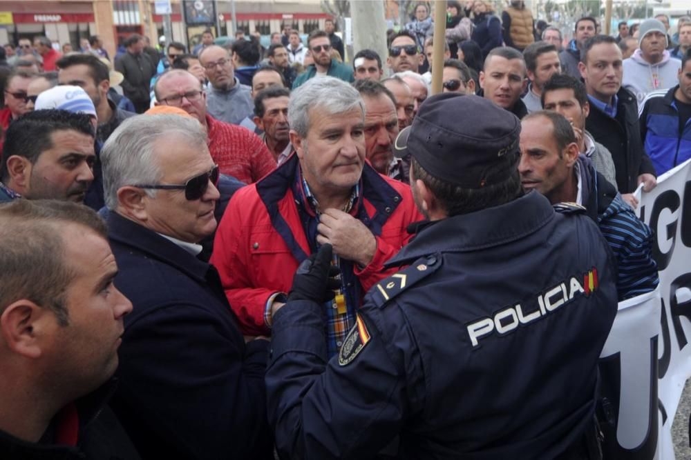 Manifestación en Murcia de los agricultores