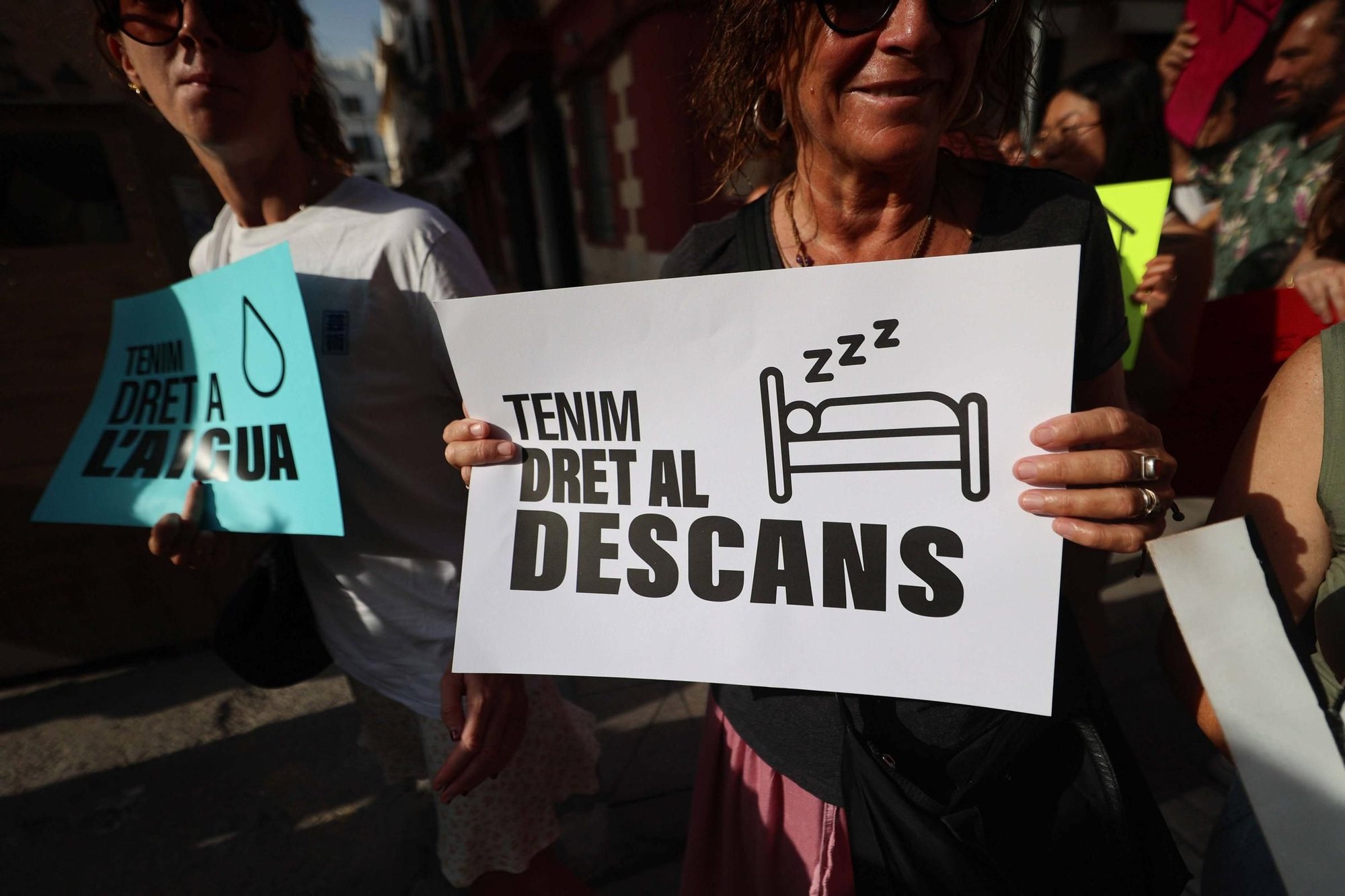 Manifestación contra la masificación turística en Ibiza