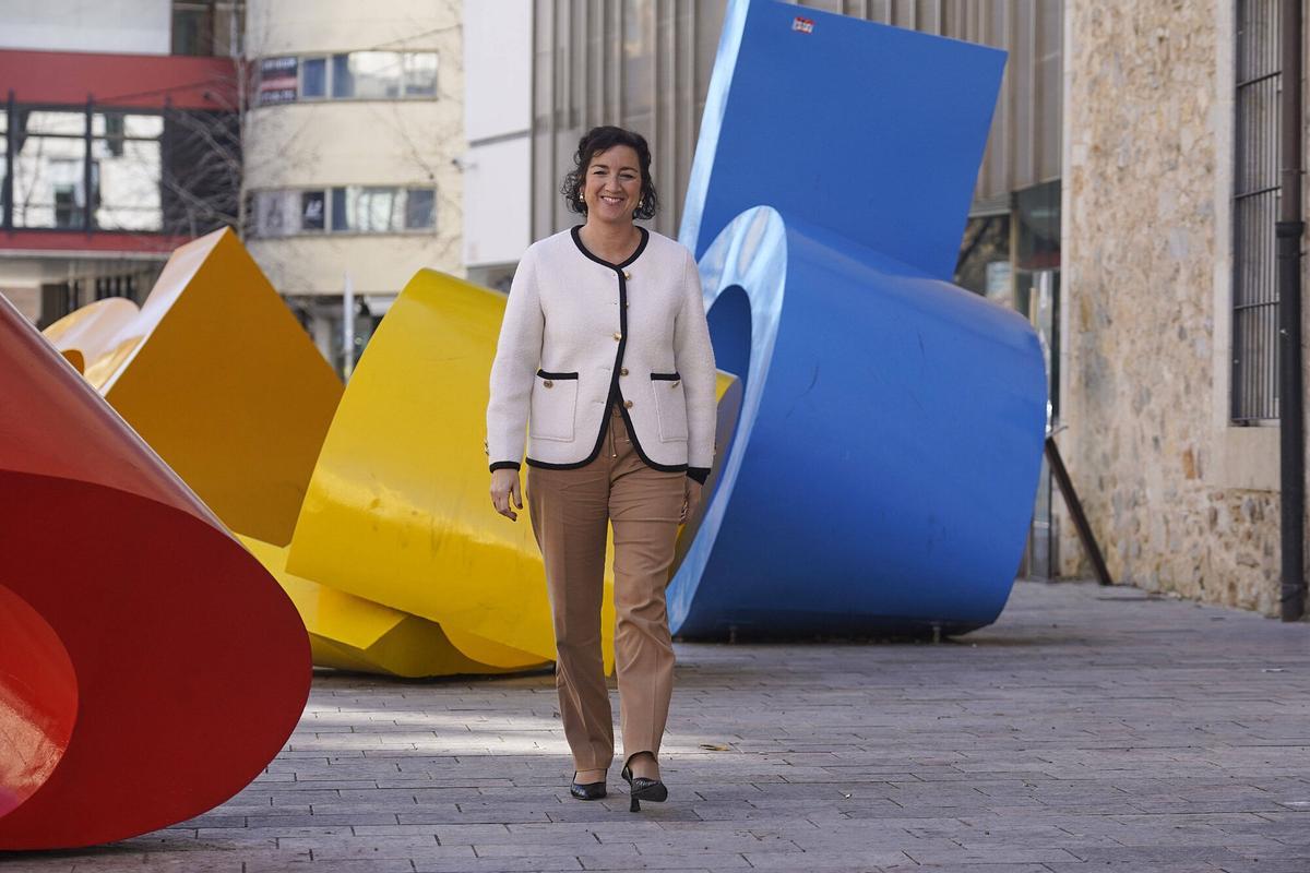 Girona Seu Generalitat a Girona entrevista a Alicia Romero Consellera d'Economia