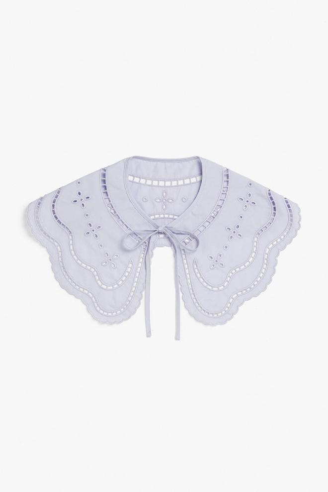 Cuello 'babydoll' bordado, de Monki