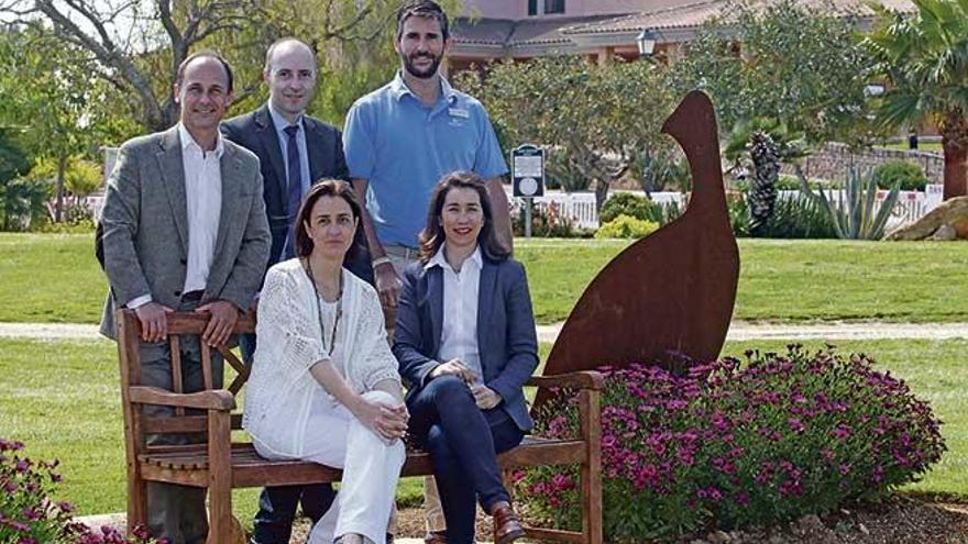 Sebastián Oliver, gerente de Diario de Mallorca; Jaume Barceló, director de transformación comercial de Banc Sabadell; Yago González, director de Golf Marriott´s Club Son Antem; Patricia López, directora de Sanitas en Balears; y Mariana Chacón, en representación de Audi Center Palma.