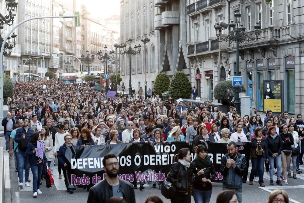 Manifestación en Vigo contra la sentencia de "La Manada"