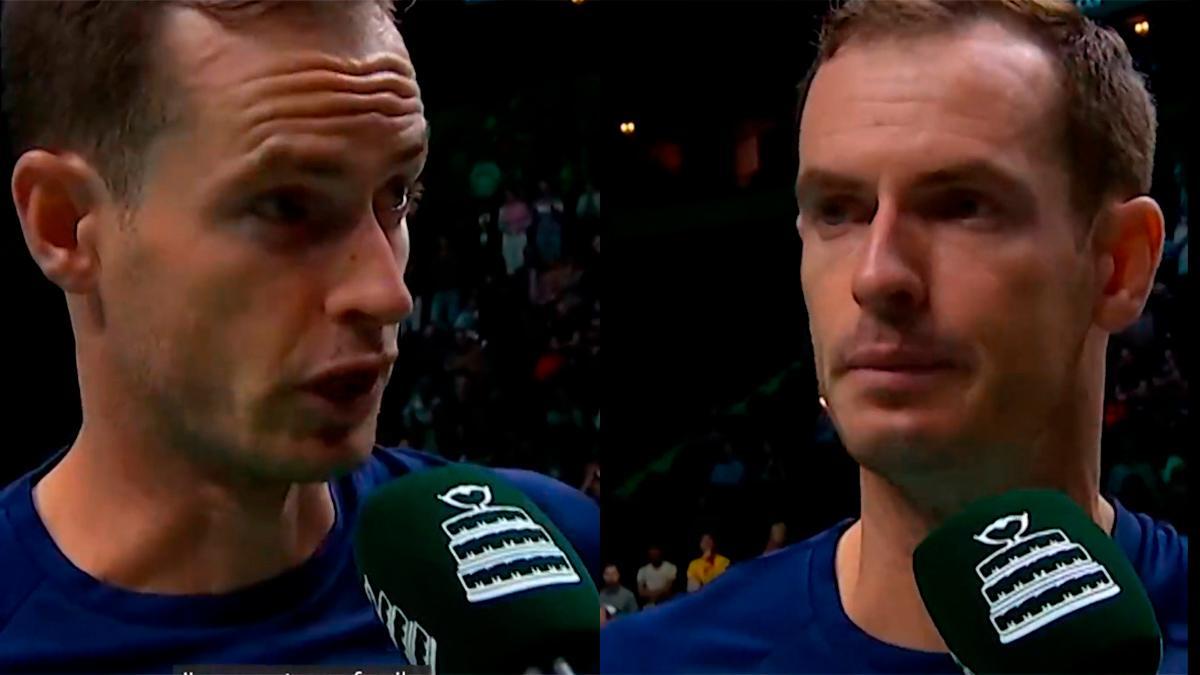 Andy Murray rompe a llorar tras el partido por no poder estar en el entierro de su abuela