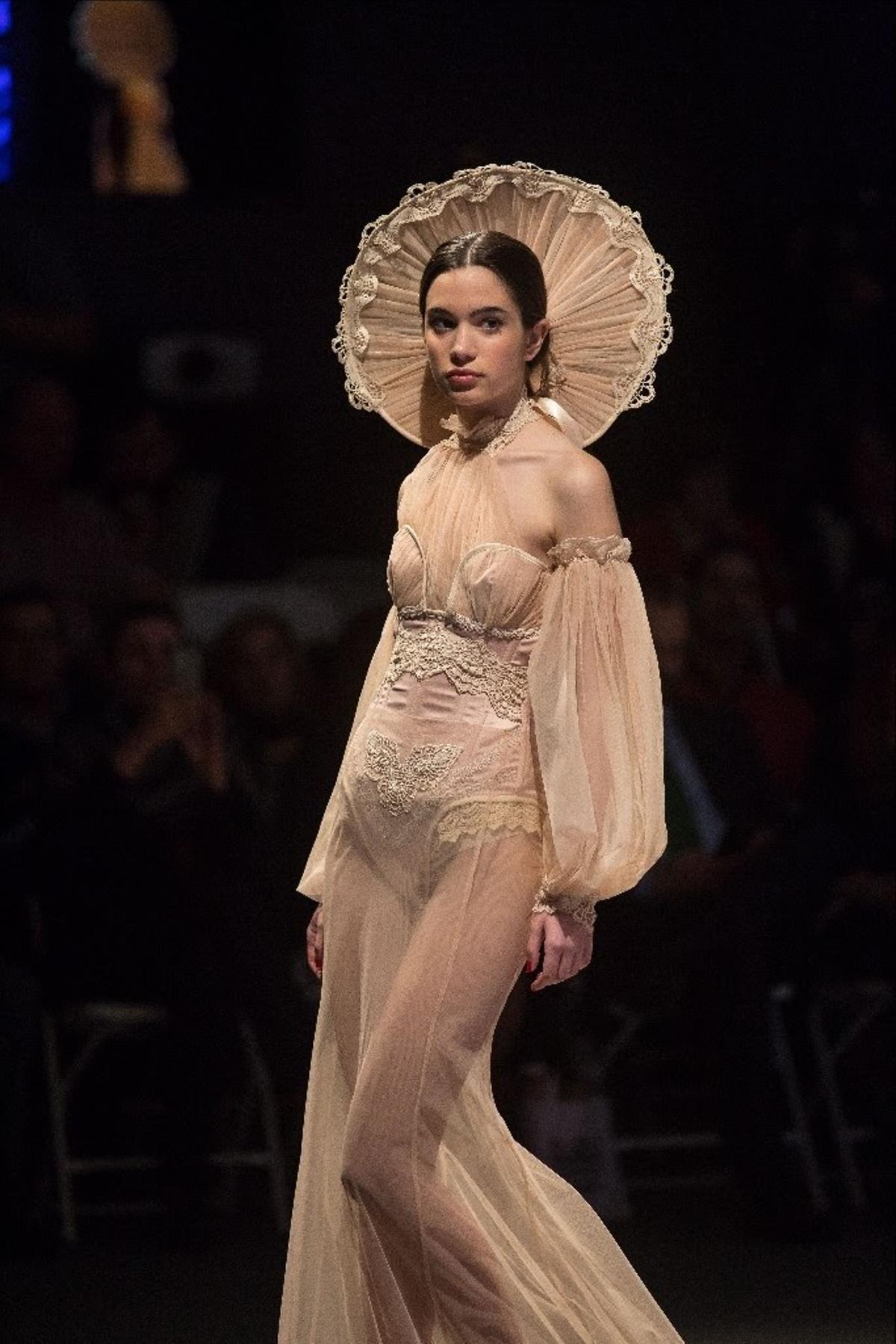 Desfile en la pasarela de moda de la Mostra do Encaixe de una edición anterior.