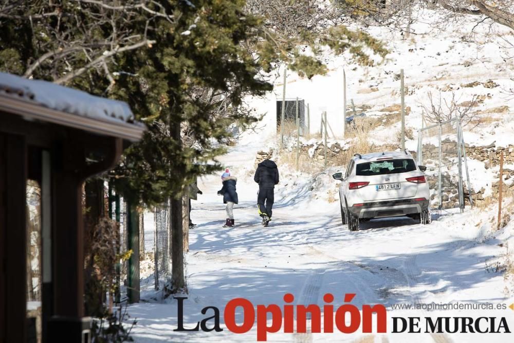 La nieve llega a las pedanías de la comarca del No