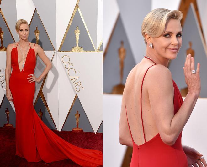 El beauty look de Charlize Theron en los Premios Oscar 2016