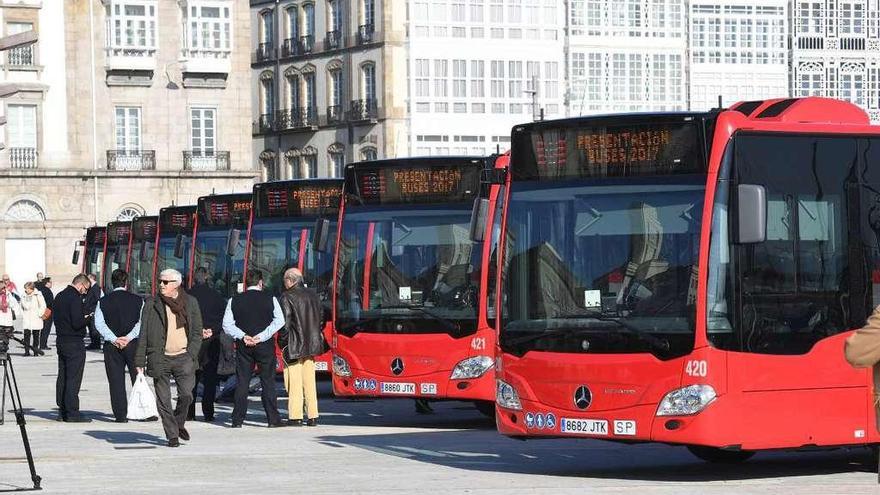 Presentación de nuevos vehículos de la Compañía de Tranvías, el pasado mes de noviembre.