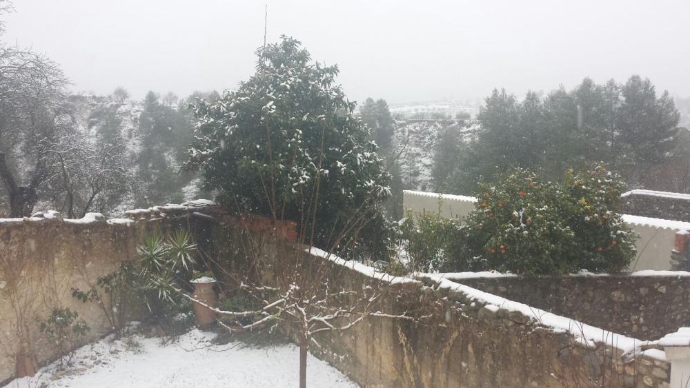 Imágenes de Gorga con nieve.