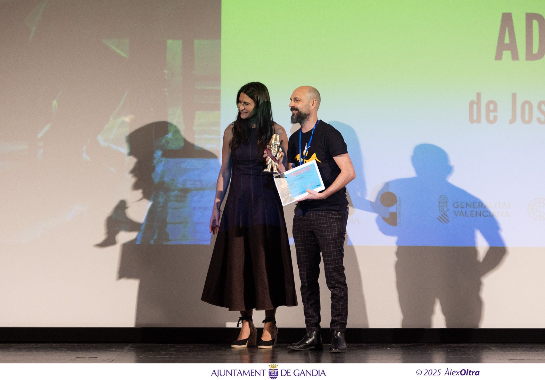 La gala de entrega de premios del Festival Cortoons de Gandia