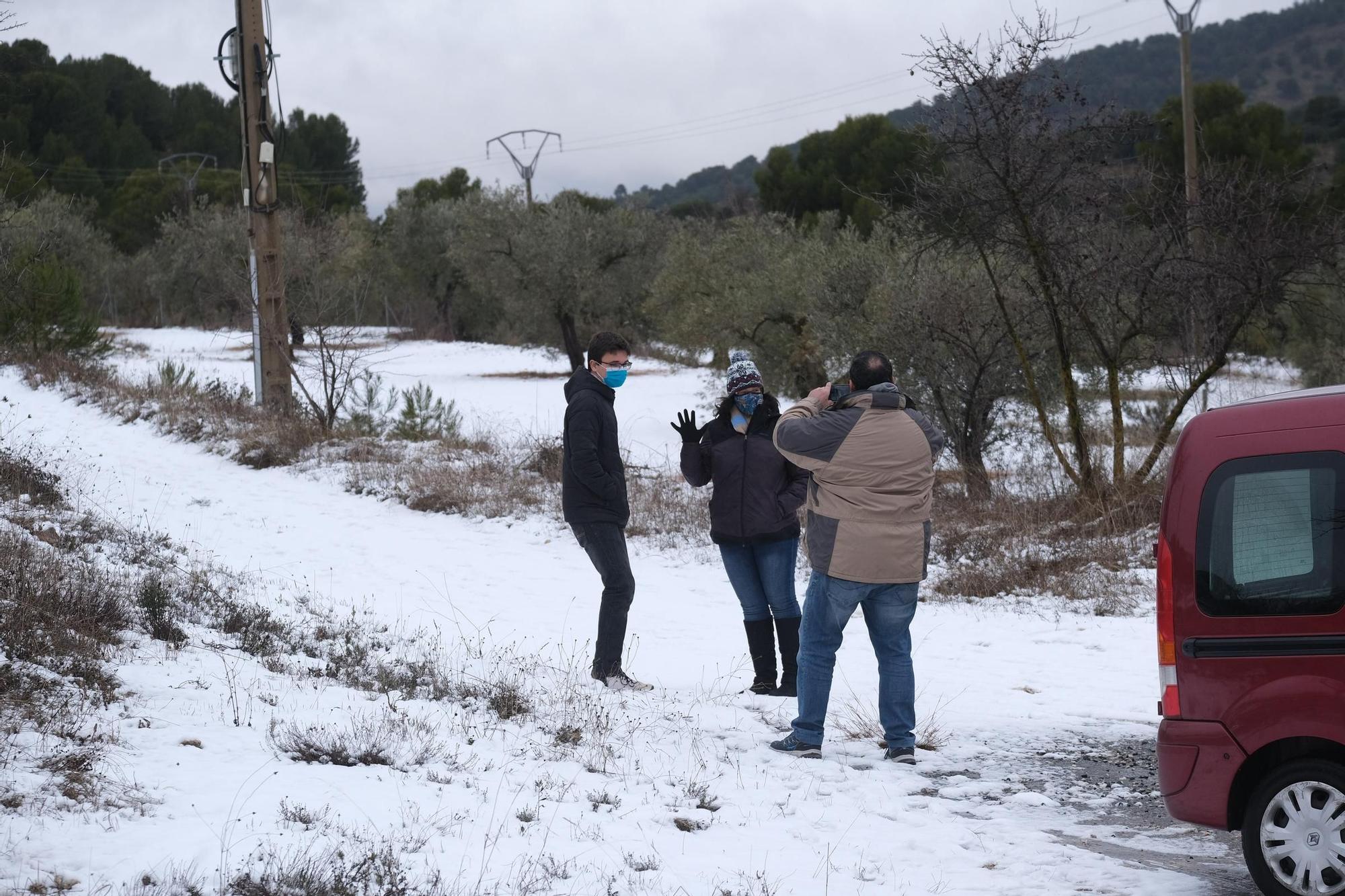 Nevada en el Alto Vinalopó