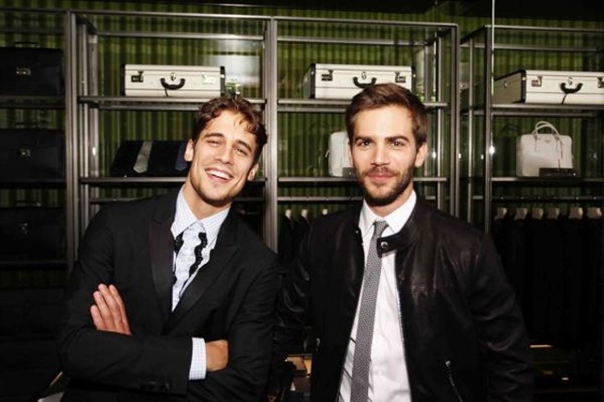 Martín Rivas i Marc Clotet, al nou establiment de Prada al passeig de Gràcia de Barcelona. Martín Rivas i Marc Clotet, al nou establiment de Prada al passeig de Gràcia de Barcelona.