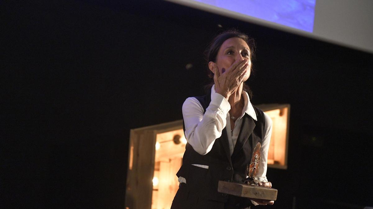 Sílvia Munt agraeix el Premi d'Honor concedit pel festival