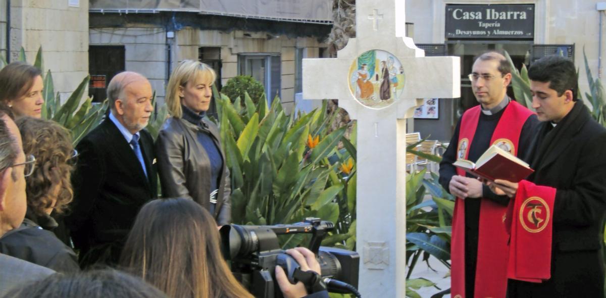 Inauguración del viacrucis restaurado en febrero de 2011. | A. CAMPELLO