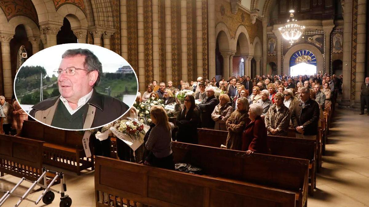 EN IMÁGENES: Funeral de Maxi Martínez, expresidente de la Federación Asturiana de Fútbol, en la iglesia de La Felguera