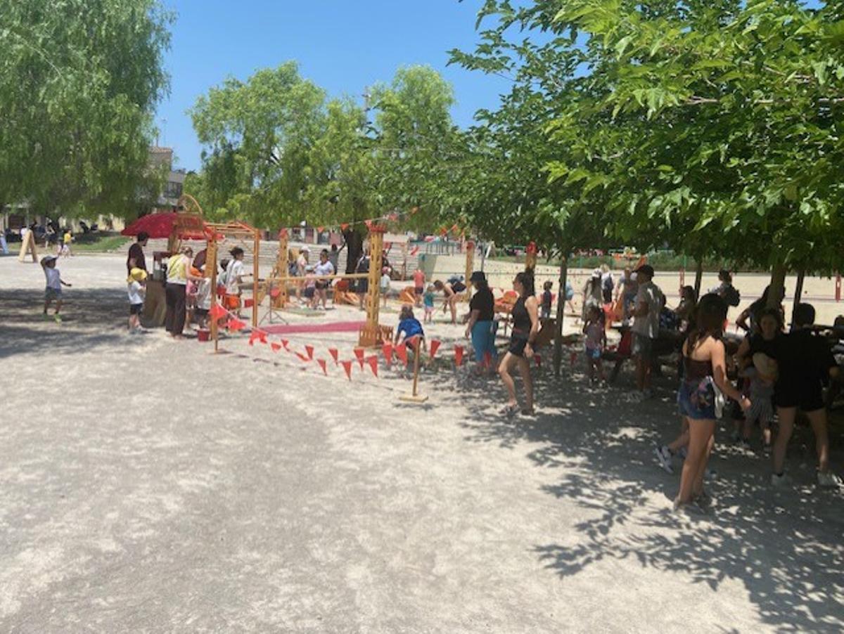 La oferta lúdica incluyó un minigolf
