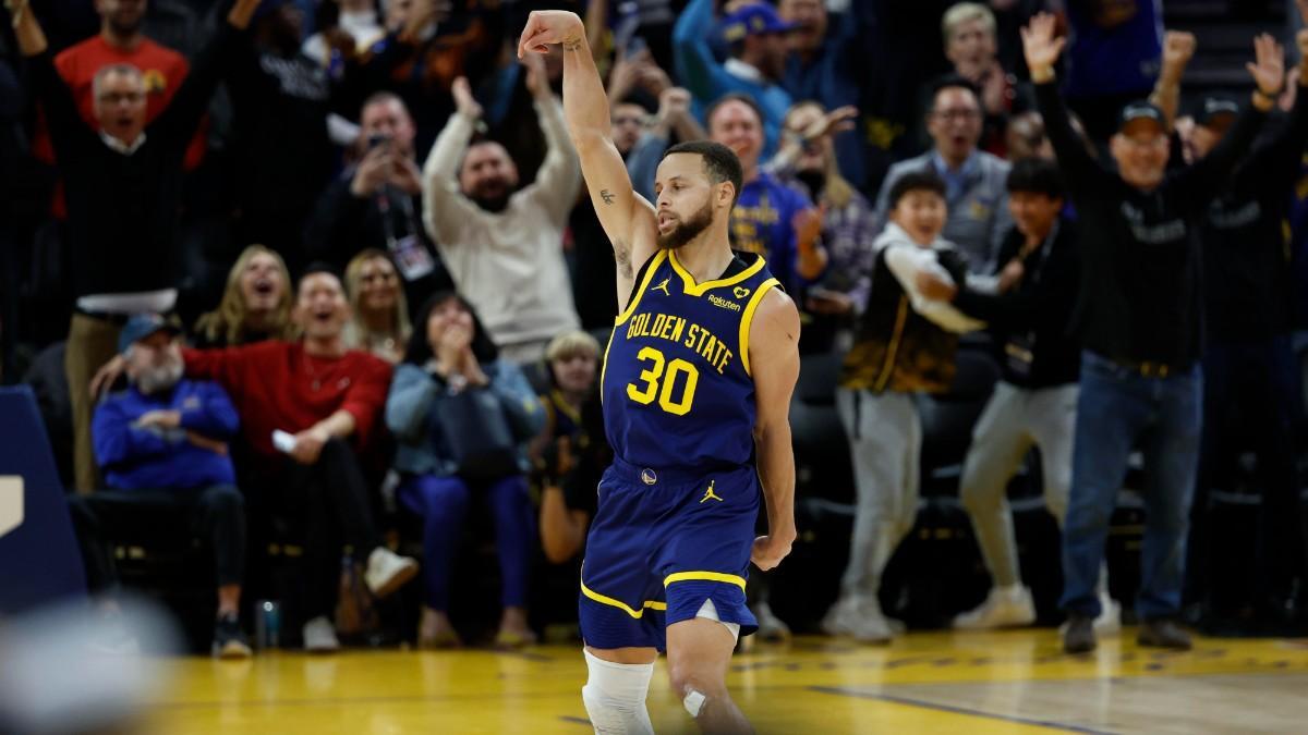 Stephen Curry, en un partido con los Golden State Warriors