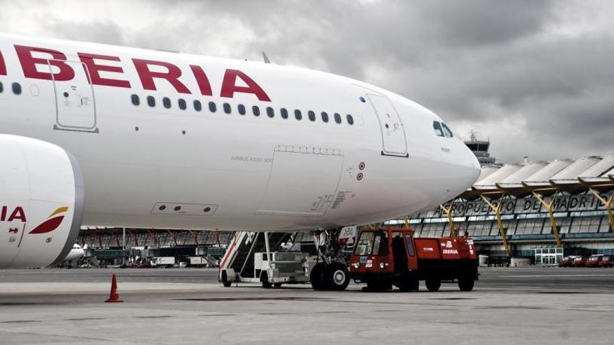 Una foto de archivo de un avión de Iberia.