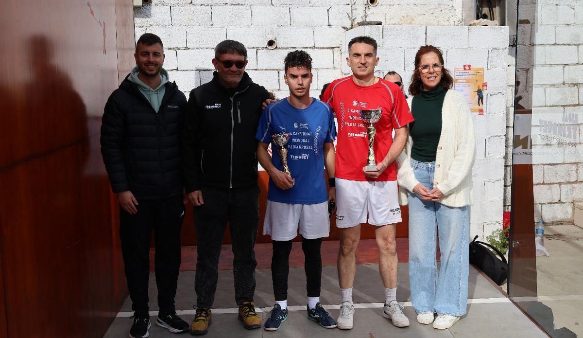 La final Sènior B, amb Jorge del Genovés i Alex de Castelló de Rugat.