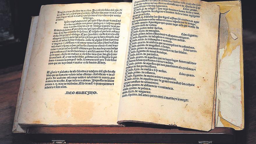 La Biblioteca Regional de Murcia adquiere su primer incunable