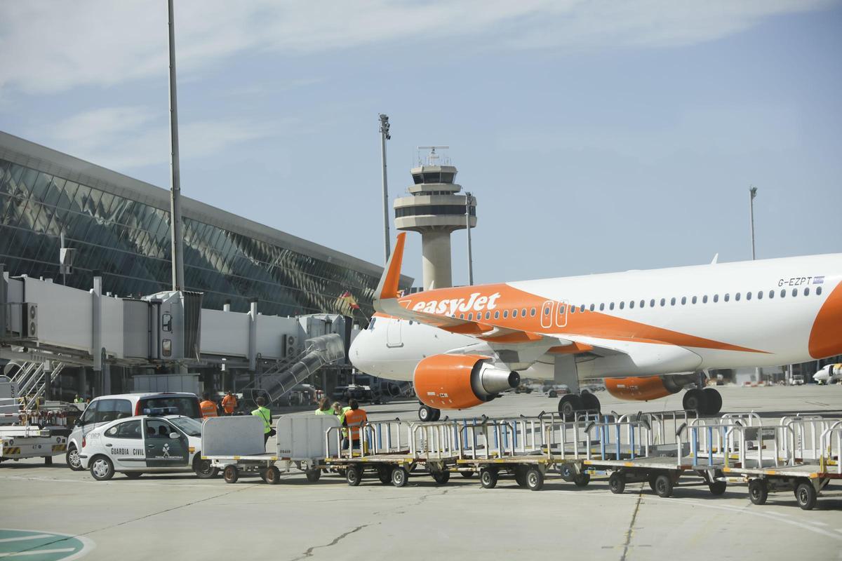 File photo of an EasyJet plane at Palma Airport.