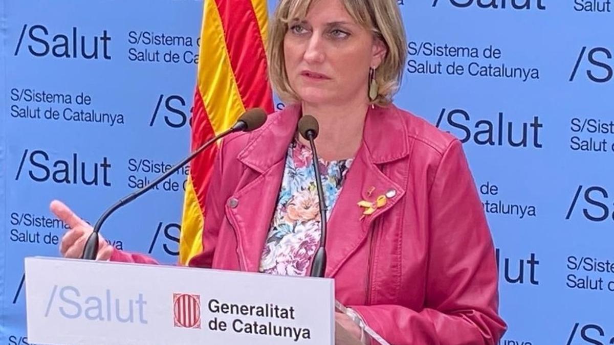 La 'consellera' Alba Vergés, en rueda de prensa.