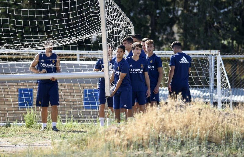 Entrenamiento del Real Zaragoza en la Ciudad Deportiva