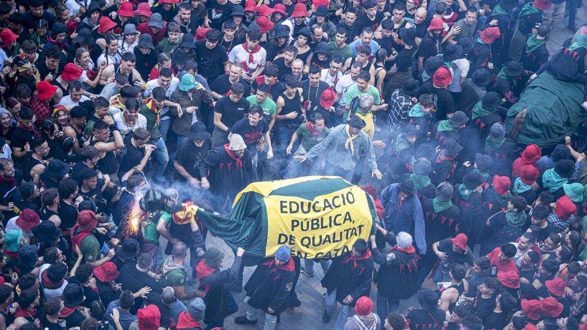 El Passacarrers de Patum d'aquest dimecres al vespre, en imatges