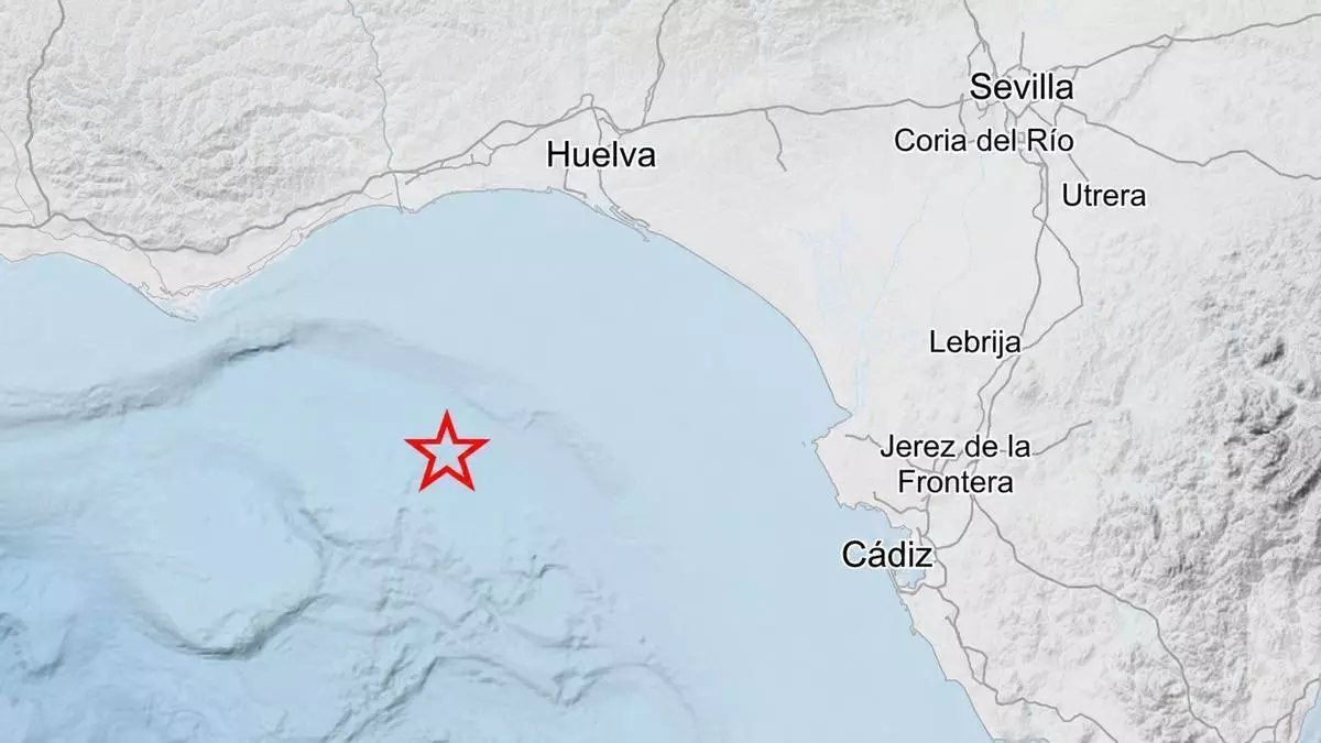 Nuevo terremoto en Andalucía: un seísmo de 2,5 sacude el Golfo de Cádiz