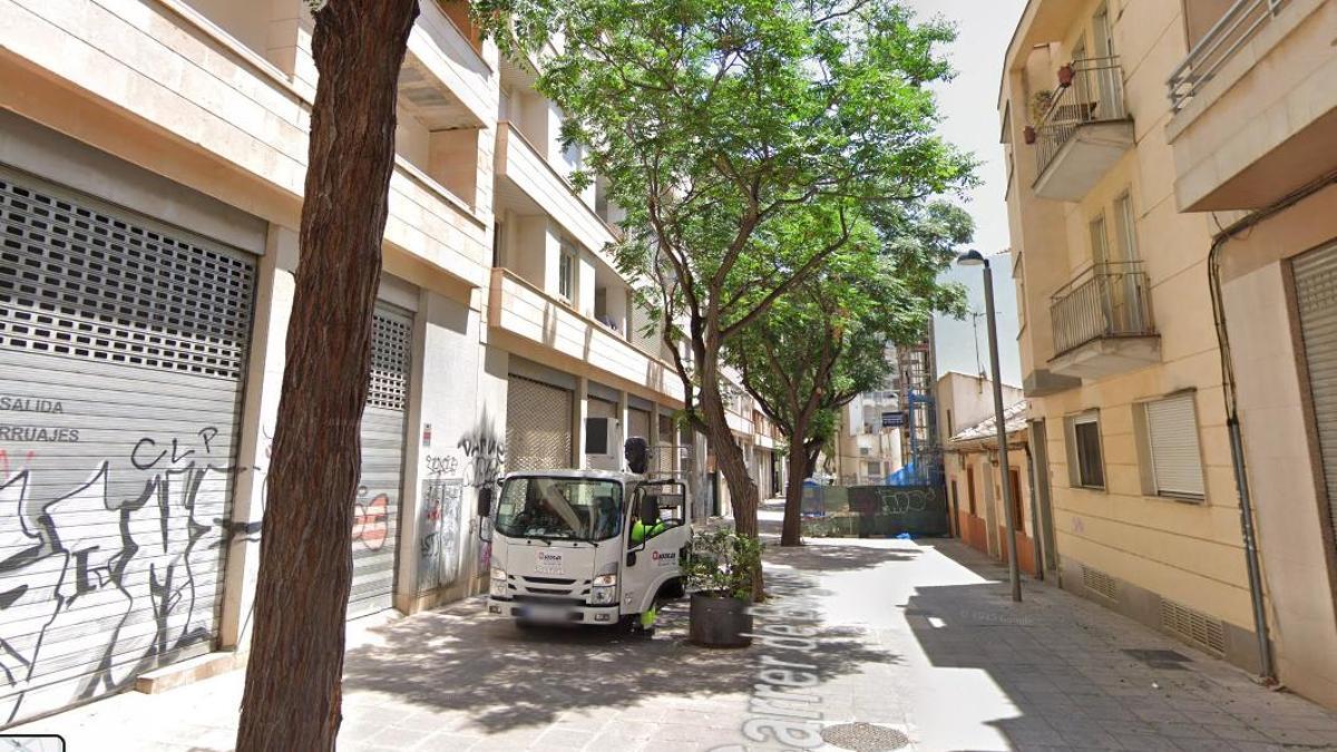 Calle Borguny, donde han ocurrido los hechos.