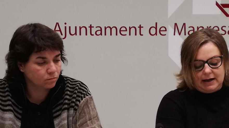 Montse Gibert, tècnica de Participació, i Mireia Estefanell, regidora de Dinamització Econòmica i de Participació