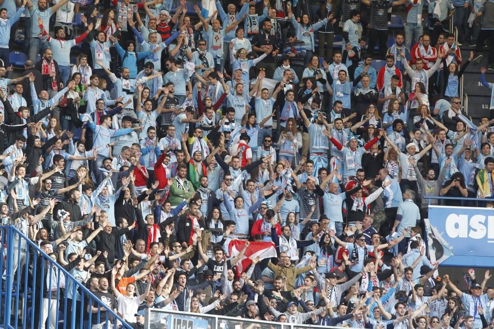 La afición del Celta fue, una vez más, protagonista de la fiesta del fútbol gallego. Más de 900 celtistas viajaron a Riazor, animaron al equipo y cantaron en himno de Galicia a capela junto a la hinch