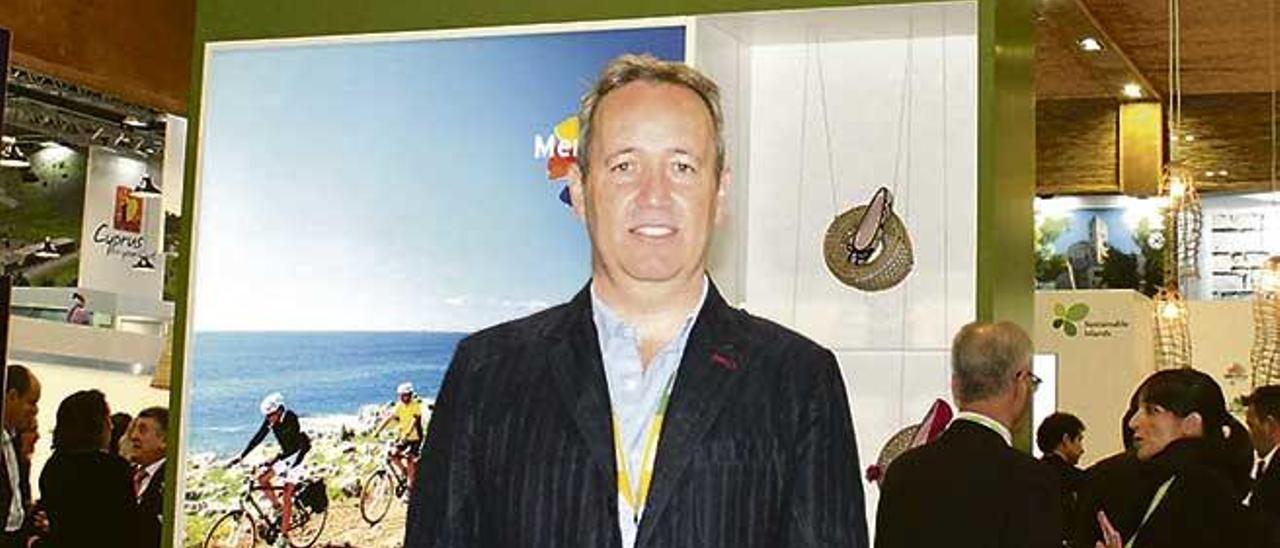 Pere Muñoz, el martes, en el estand de Balears en la World Travel Market.