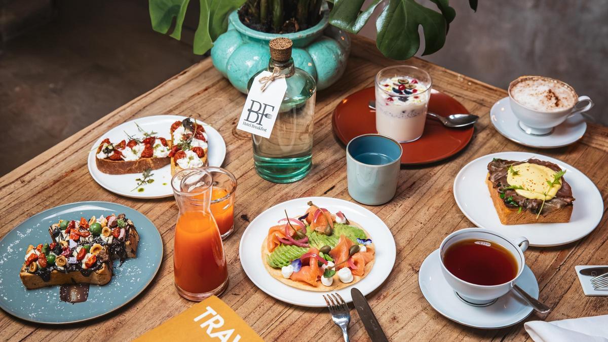 Platos del menú Breakfest del Hotel Neri.