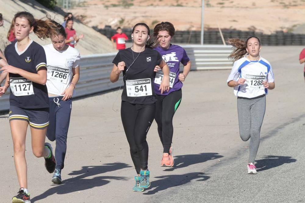 Cross Escolar Cartagena en el Circuito de Velocida