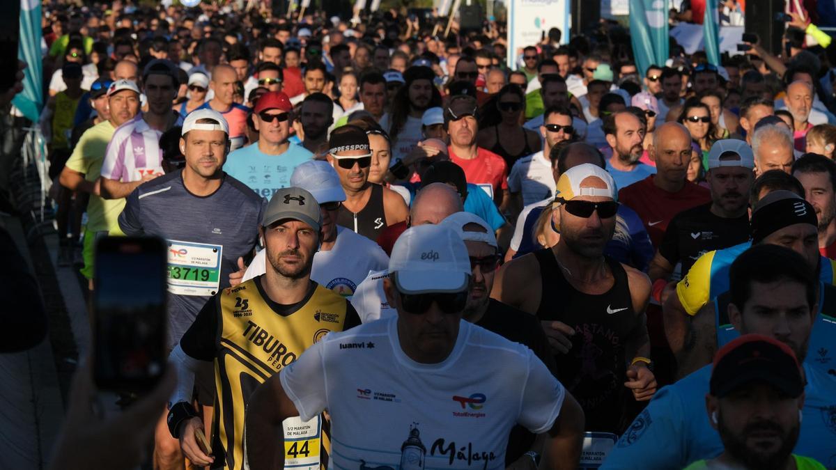 Una imagen de la Media Maratón de Málaga del año pasado.